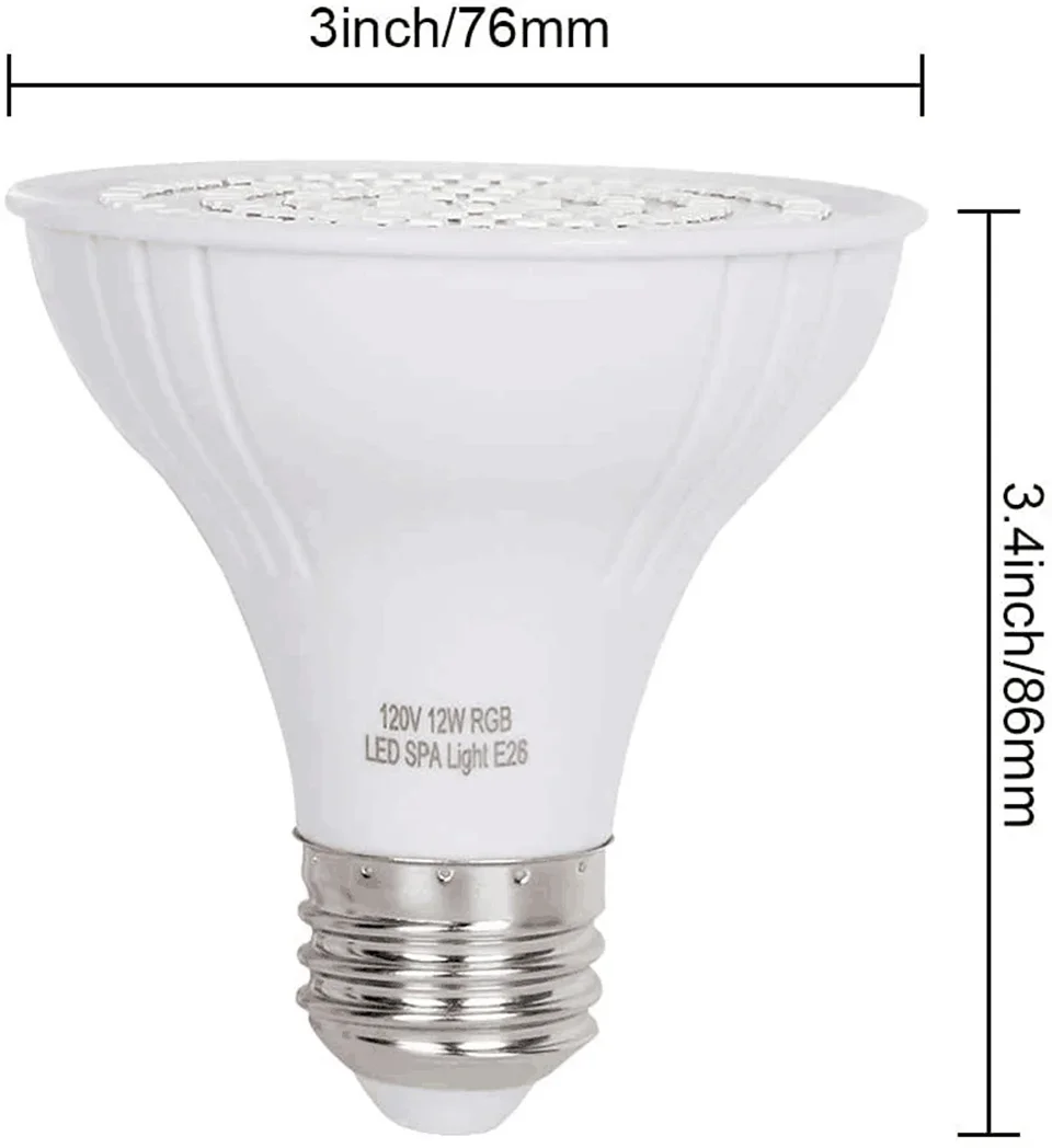 Xy Spa & Wellness Photos - 12W LED-SPA-Lampe für Schwimmbäder, E27 E26