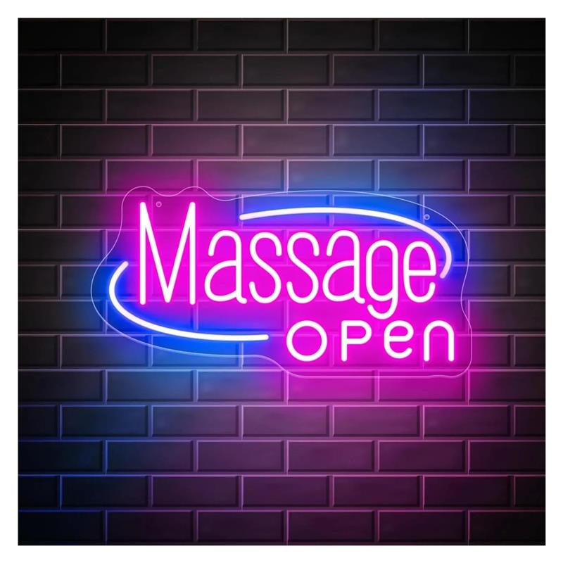 Neon-Schild „Massage“ für Mass – Spa Wellness Day Bewertung und Preis
