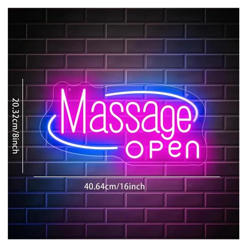 Neon-Schild „Massage“ für Mass – Spa Wellness Day Bewertung und Preis